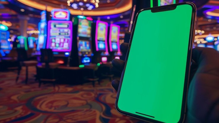 Antarmuka Bermain Gratis di platform outfit7 menampilkan kredit virtual dan pasar yang tersedia